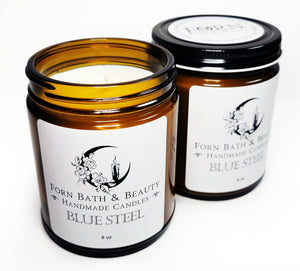 Blue Steel Handpoured Candle