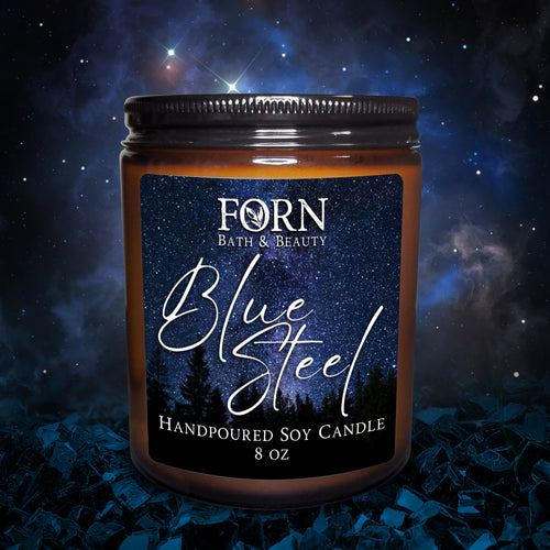 Blue Steel Handpoured Candle