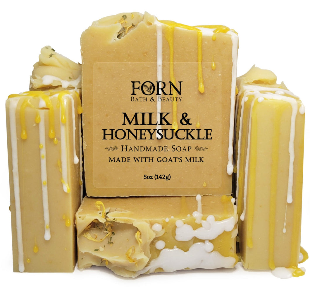 Milk & Honeysuckle Goat's Milk Body Soap