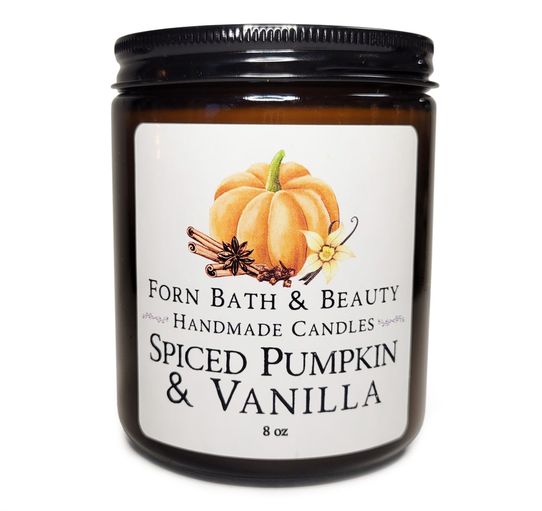 Spiced Pumpkin & Vanilla Handpoured Candle