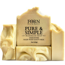 Load image into Gallery viewer, Pure &amp; Simple Goat&#39;s Milk Face &amp; Body Bar - Hypoallergenic
