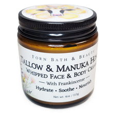 Load image into Gallery viewer, Tallow &amp; Manuka Honey Whipped Face &amp; Body Cream