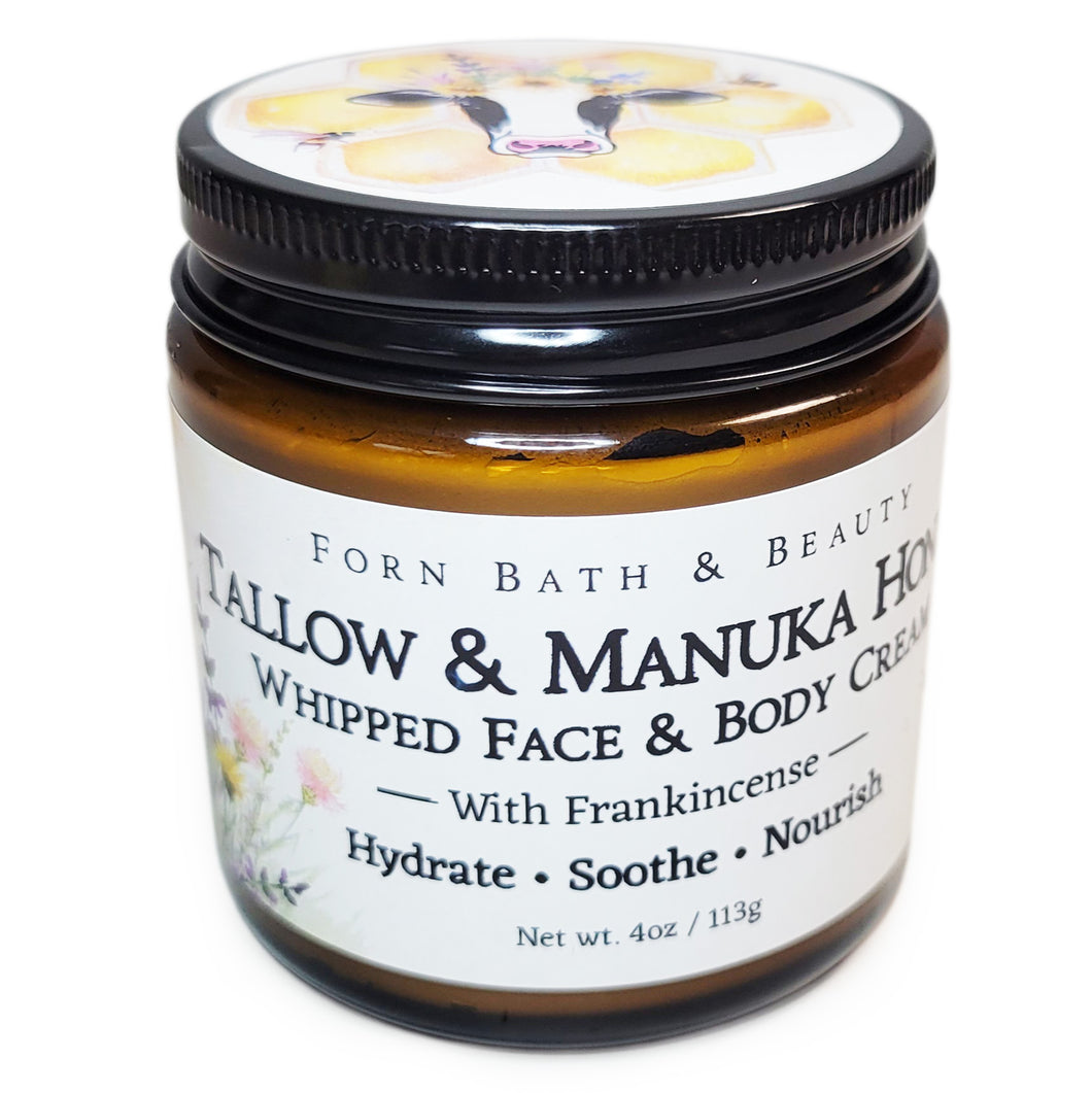Tallow & Manuka Honey Whipped Face & Body Cream