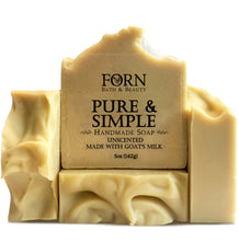Load image into Gallery viewer, Pure &amp; Simple Goat&#39;s Milk Face &amp; Body Bar - Hypoallergenic