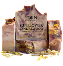 Load image into Gallery viewer, Sunflower Sandalwood Body Soap